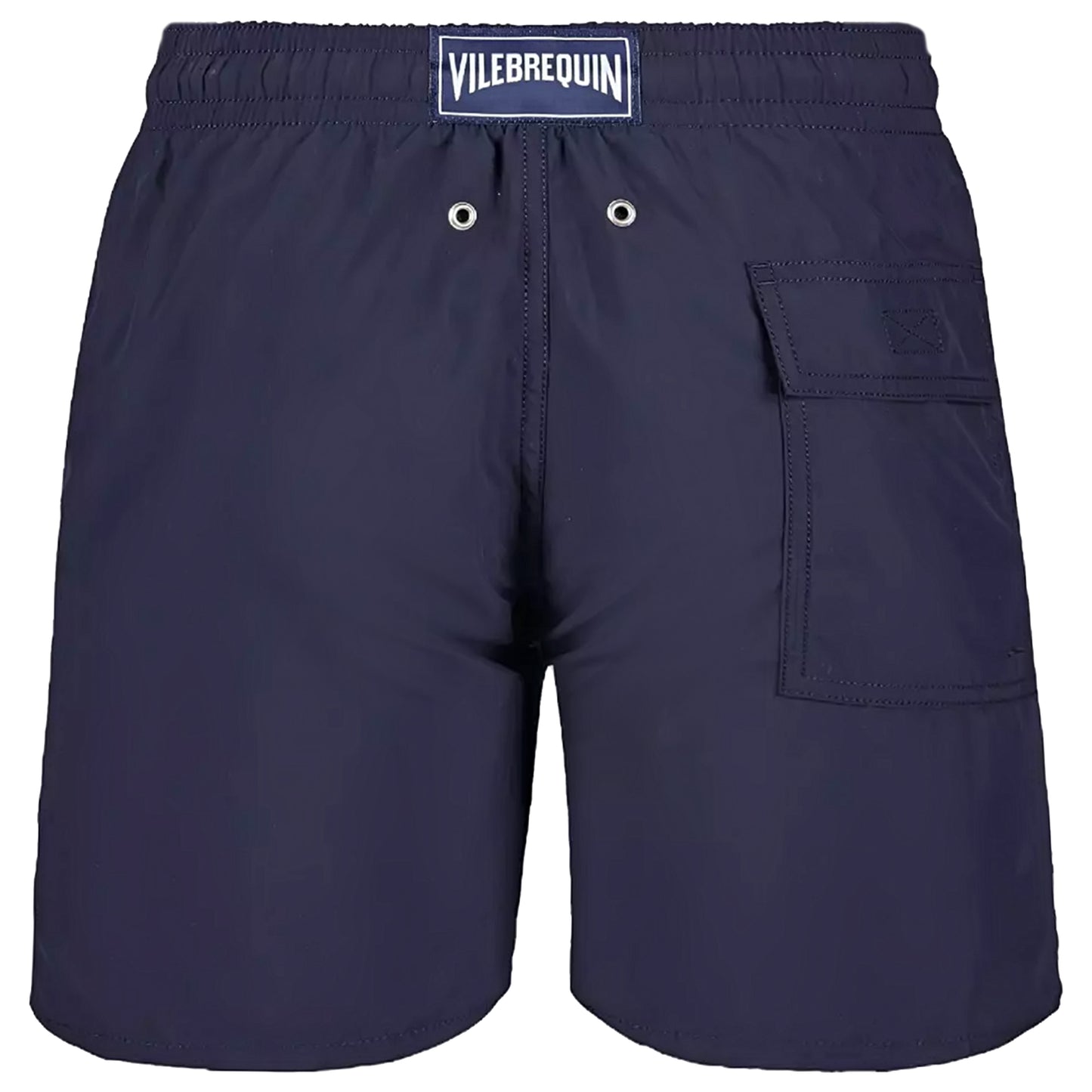 Load image into Gallery viewer, Men Long Swim Shorts Solid Navy Blue - Men’s Swim Shorts

