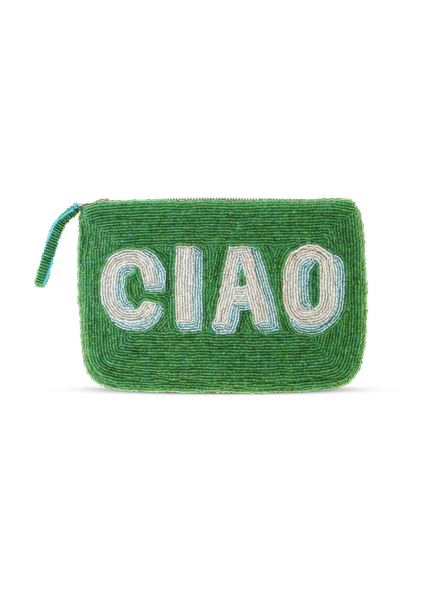 Load image into Gallery viewer, Ciao Beaded Clutch Green - Bag
