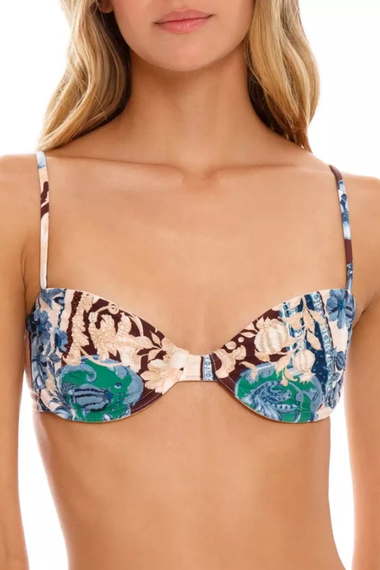 Irene Embroidered Cardumen Bikini Top - Bikini Top