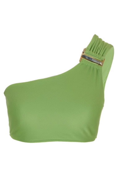 Detailed Shoulder Bikini Top Matcha - Bikini Top