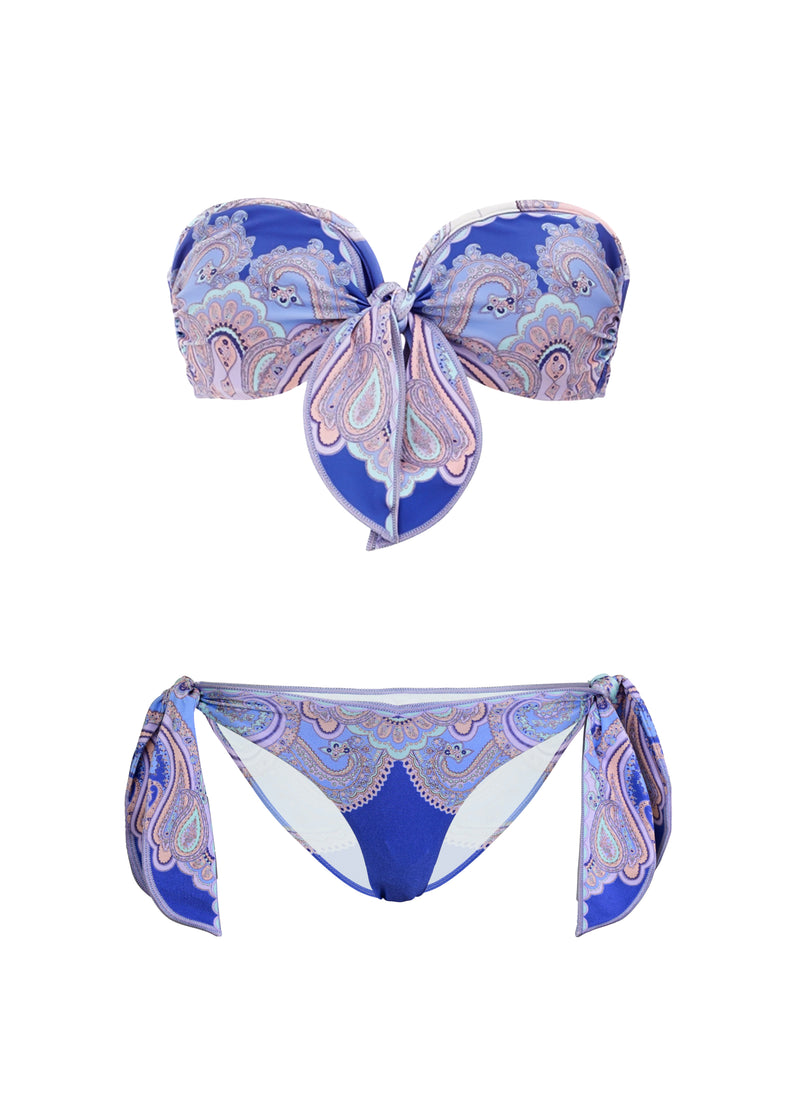 Maxine Scarf Tie Bikini Cornflower