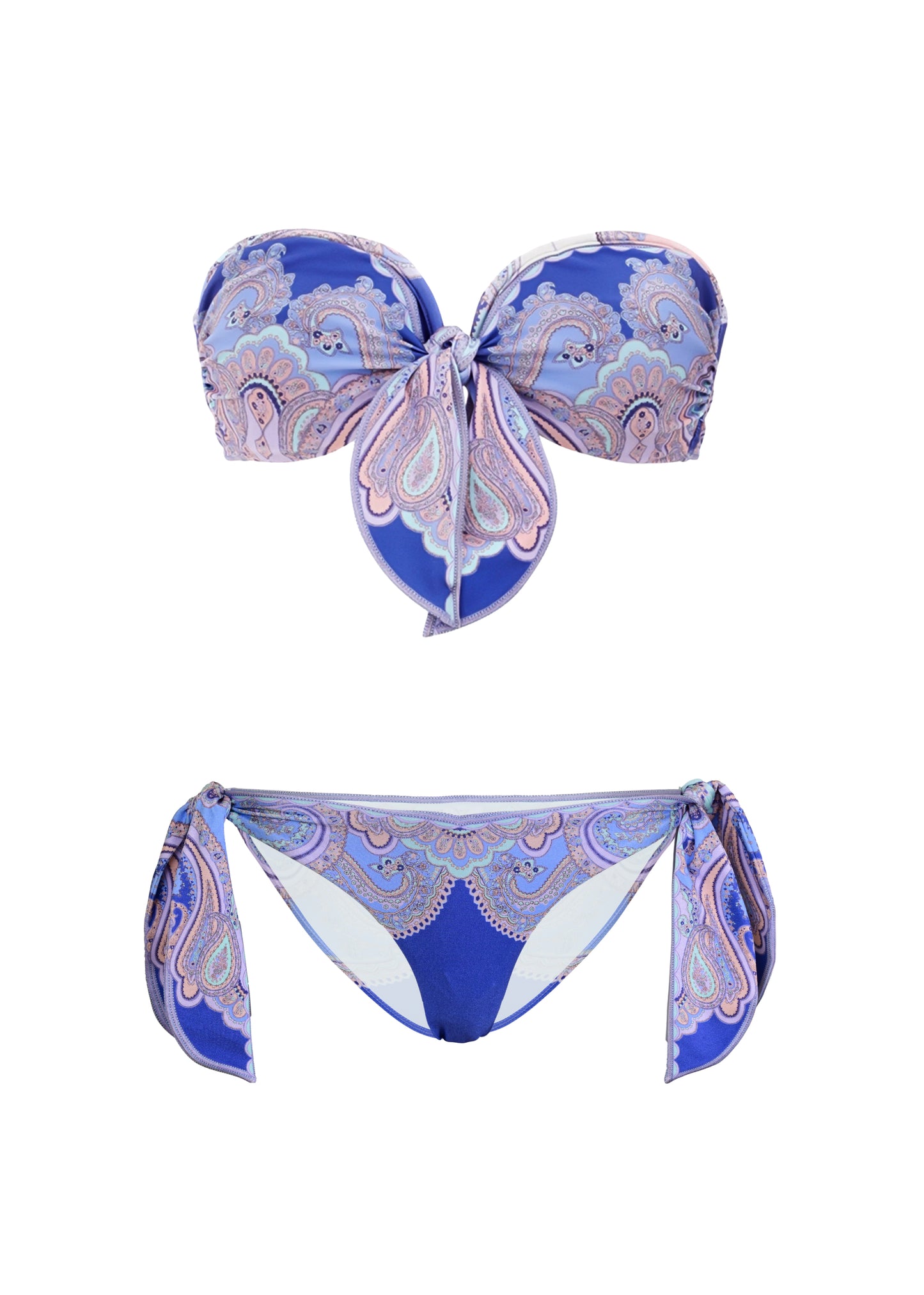 Load image into Gallery viewer, Maxine Scarf Tie Bikini Cornflower - Bikini
