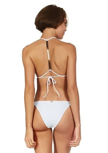 Solid Ella String Brazilian Bottom White