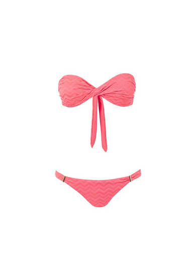 Martinique Top Coral Wave - Bikini Top