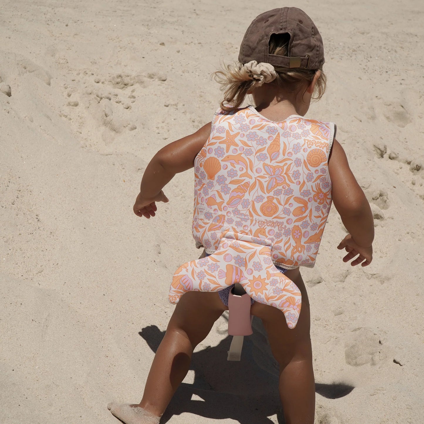 Load image into Gallery viewer, Kids Swim Vest Ocean Magic Pink 3D
