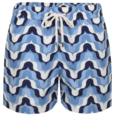 Rio Deserto Print Swimshorts Dusk & Denim Blue - Swim Shorts