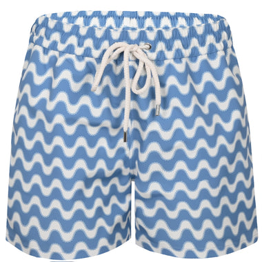 Rio Copacabana Decor Print Swimshorts Denim Blue - Swim Shorts