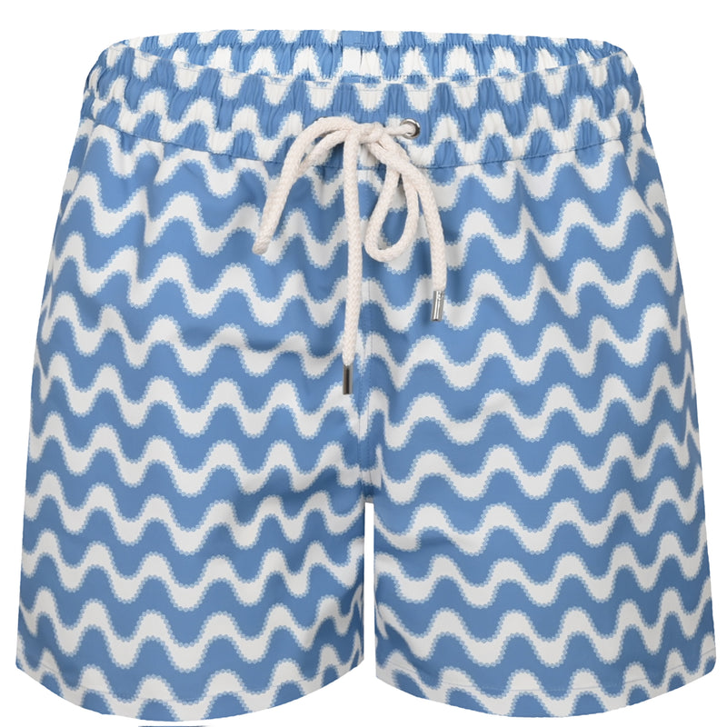 Rio Copacabana Decor Print Swimshorts Denim Blue