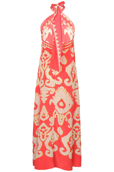 Silk Cross Neck Dress Turkey - Dress