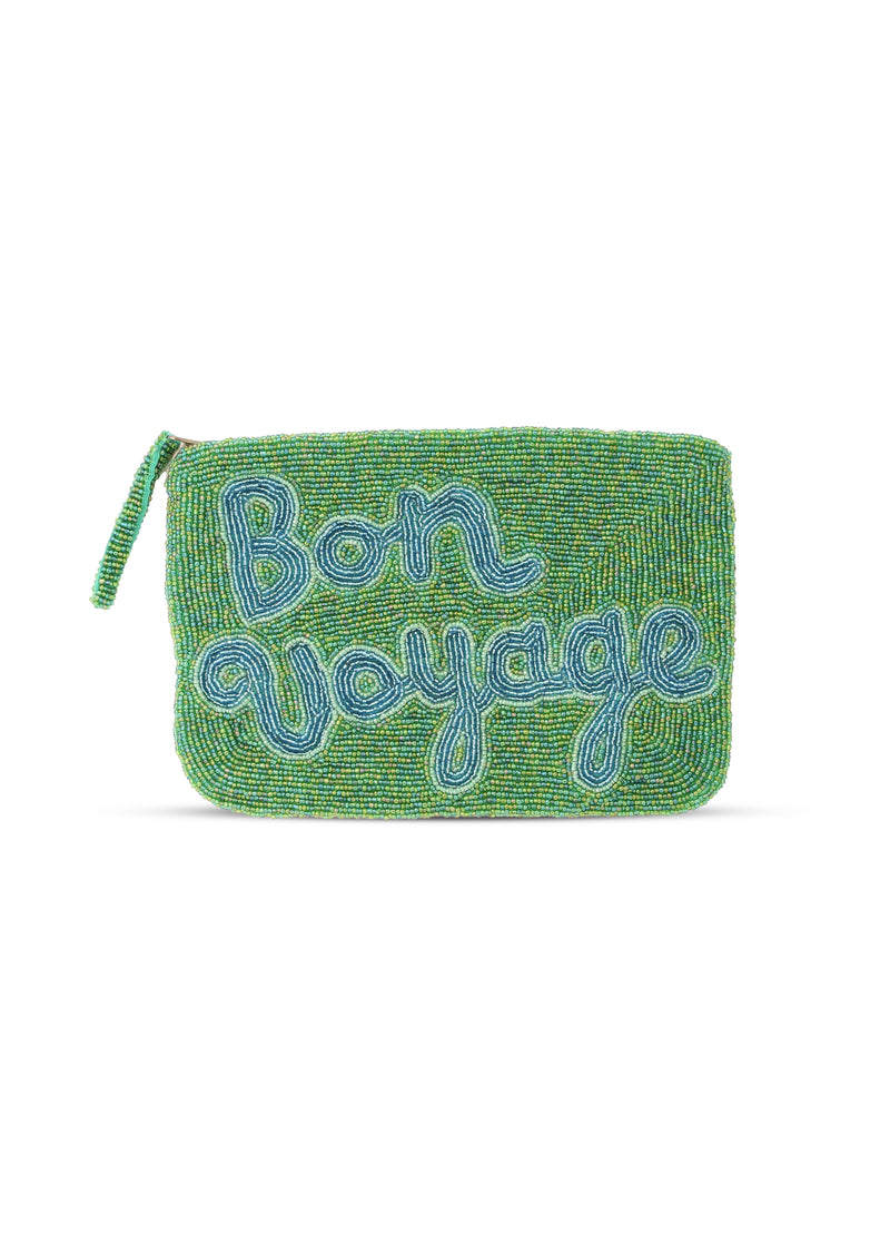 Bon Voyage Beaded Clutch