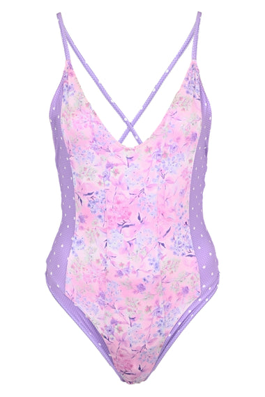 Womens Purple One Piece Swimsuit - One Piece