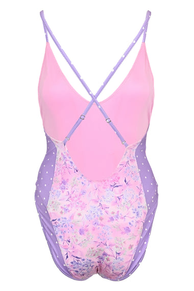 Womens Purple One Piece Swimsuit - One Piece