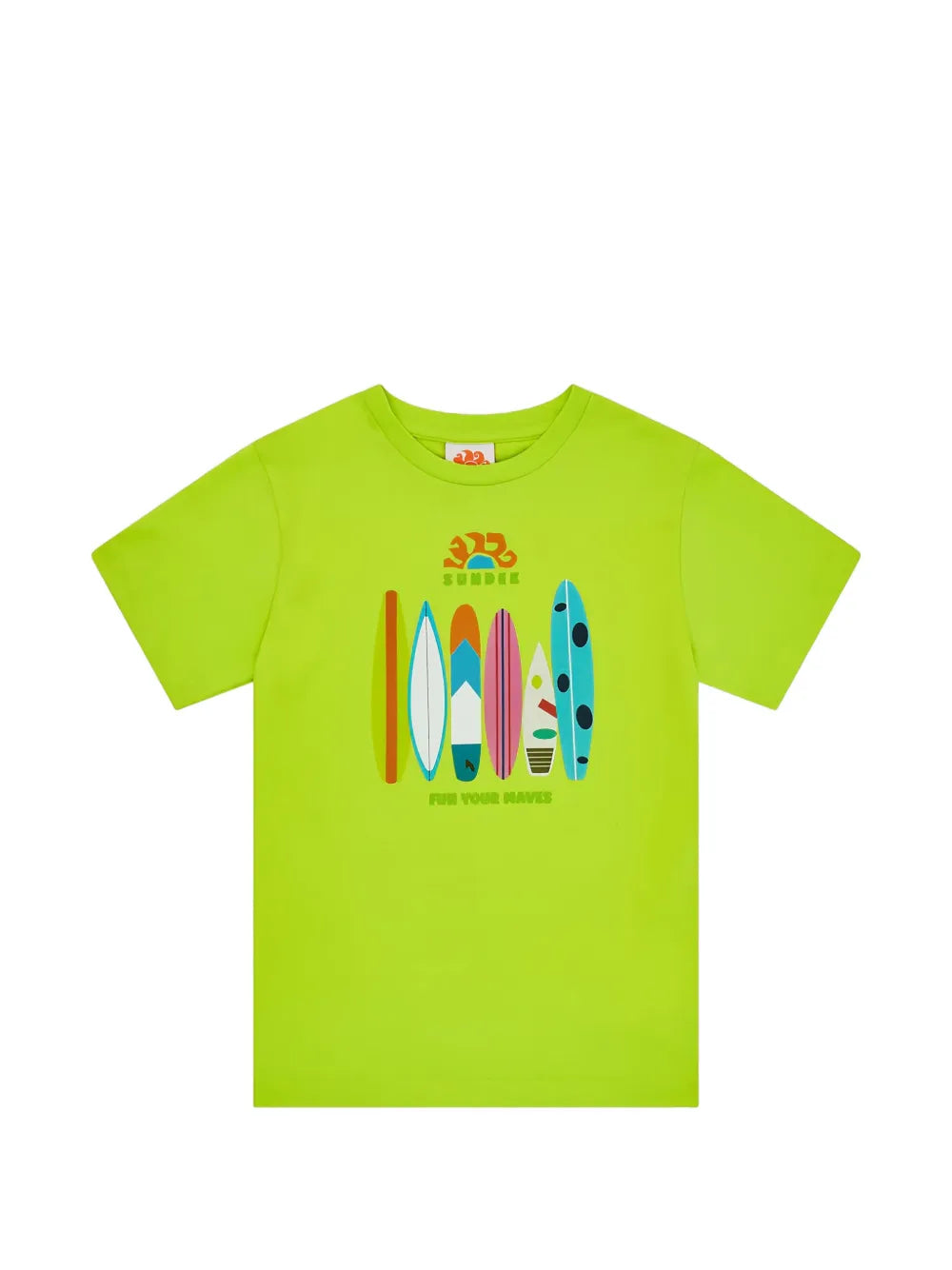 Load image into Gallery viewer, Surfboard Print Green T-shirt
