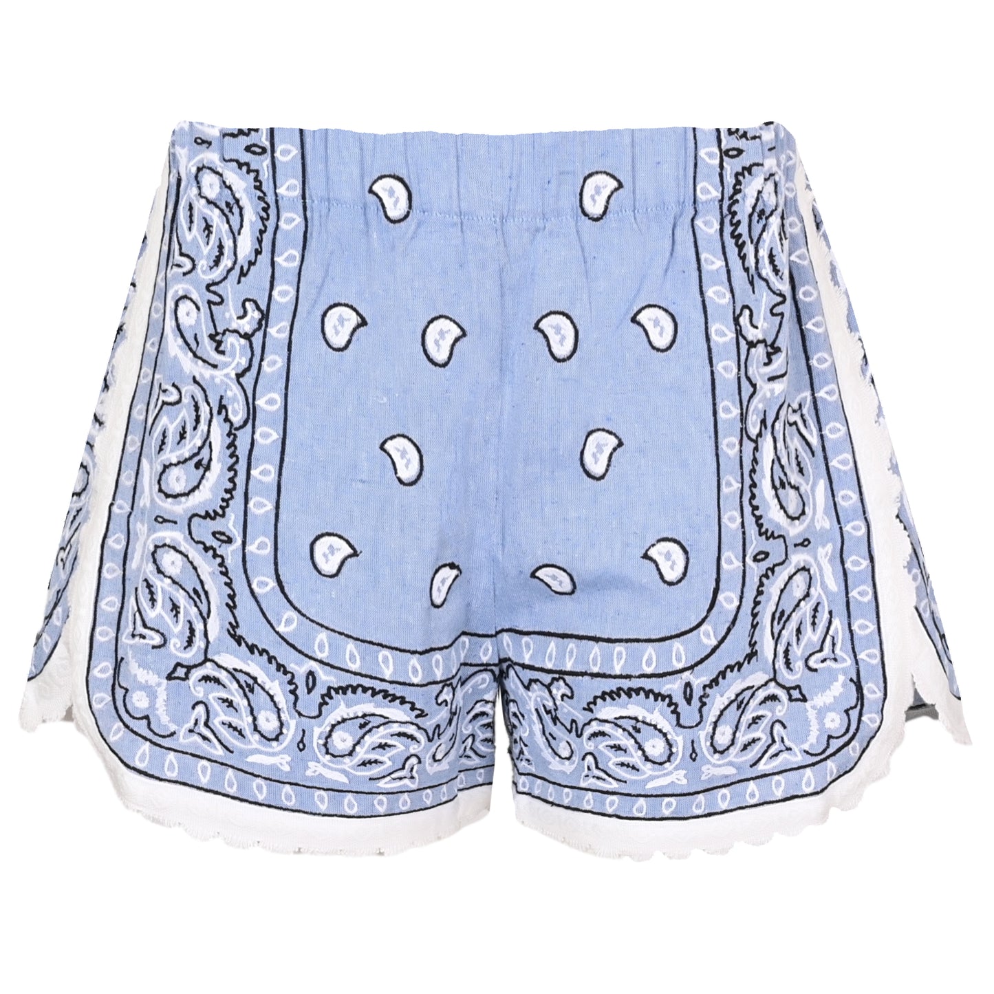 Load image into Gallery viewer, Orsina Bandana Blue White - Shorts
