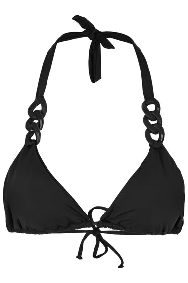 Bio Chain Halter Bikini Top Black - Bikini Top