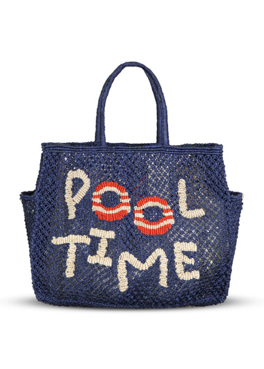 Barry Pool Time Jute Bag Indigo - Bag