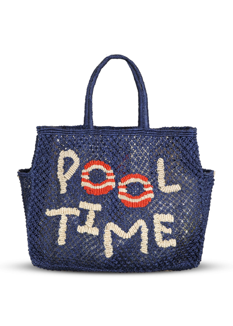 Barry Pool Time Jute Bag Indigo
