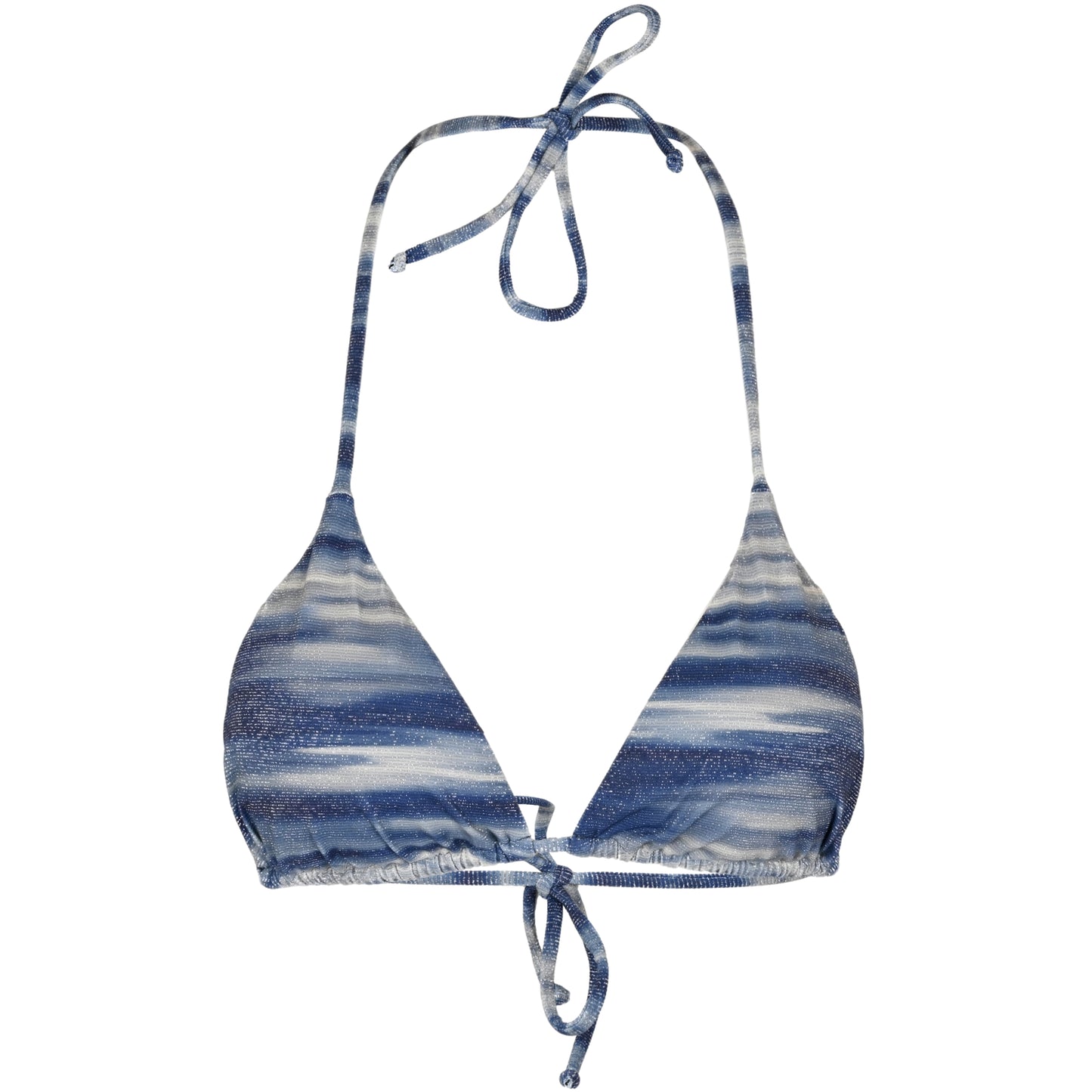 Load image into Gallery viewer, Moonlight Lurex Tri Top - Bikini Top
