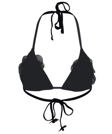 Fleur Tri Bikini Top Jet Black - Bikini Top