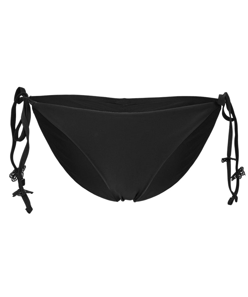 Tie Full Bikini Bottom Jet Black