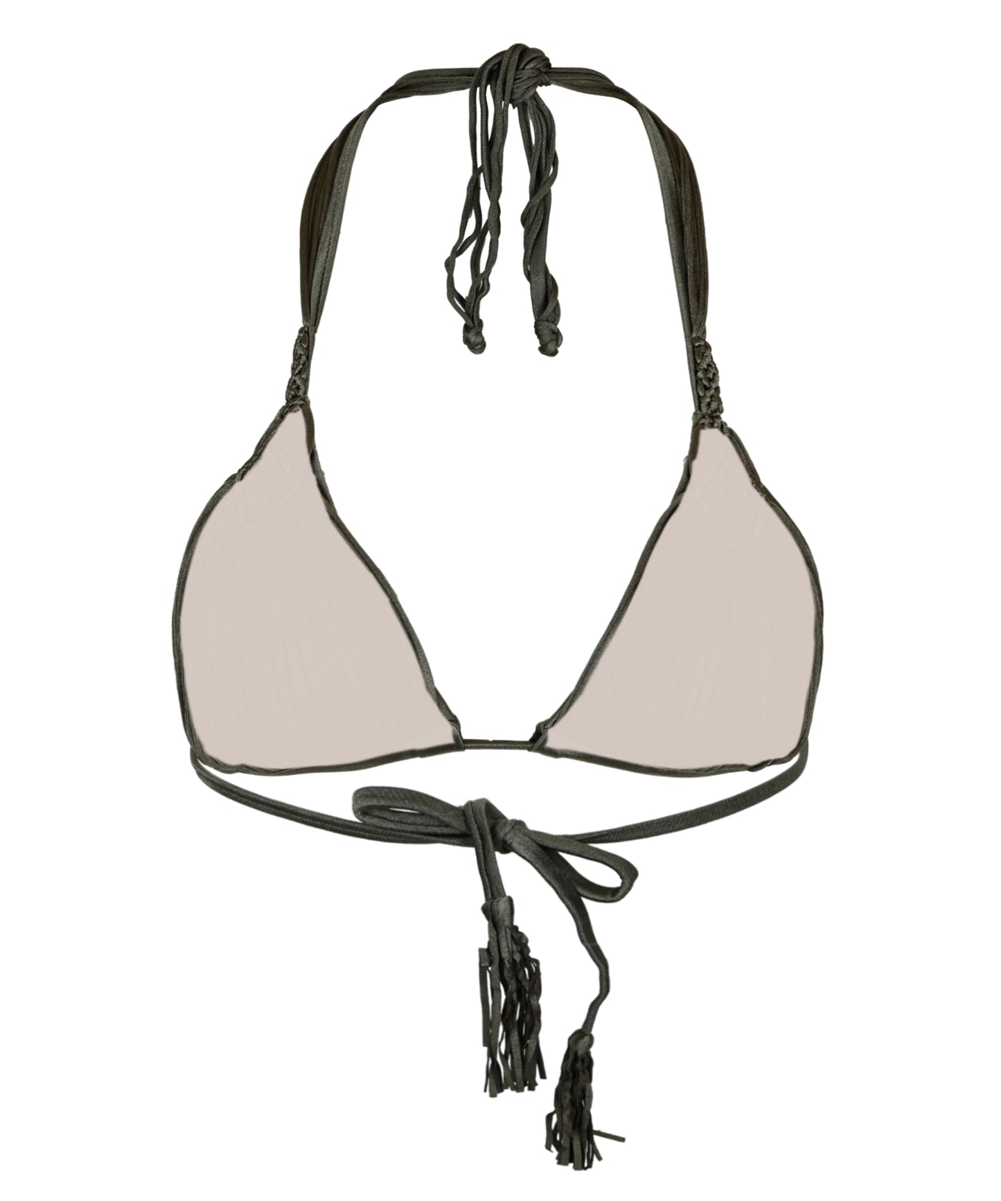 Load image into Gallery viewer, Mila Tri Bikini Top Olive - Bikini Top
