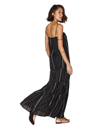 Solid Fran Long Dress Black