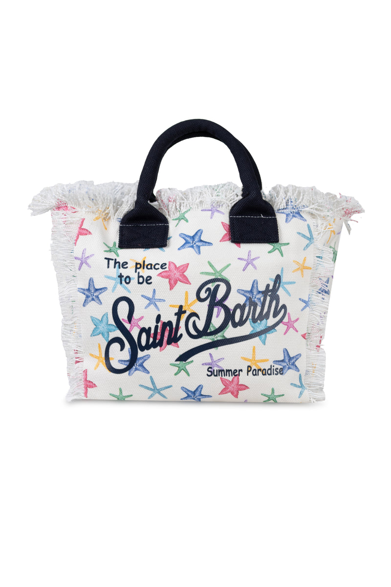 Colette Beige Starfish Print Canvas Handbag