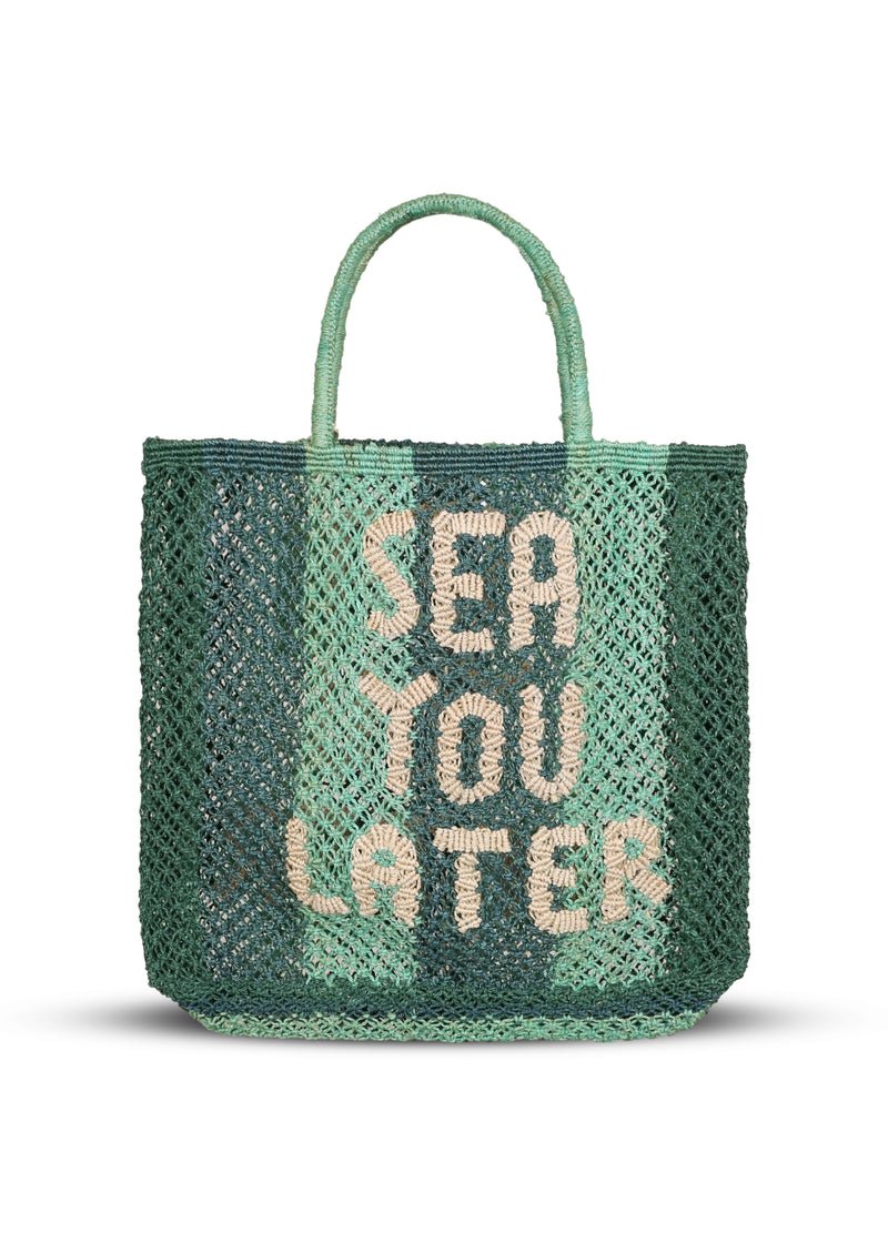 Sea You Later Jute Bag Green