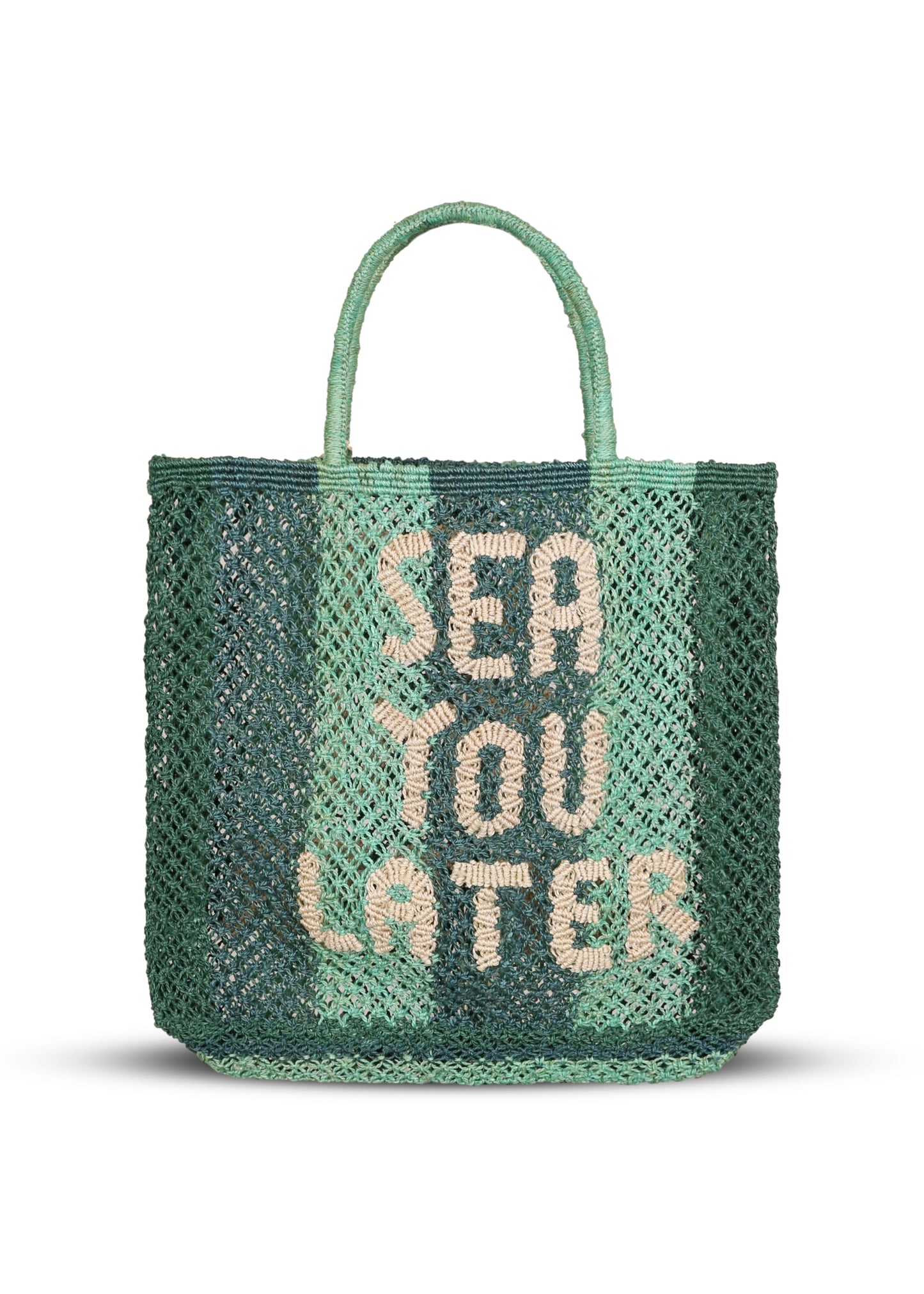 Load image into Gallery viewer, Sea You Later Jute Bag Green - Bag
