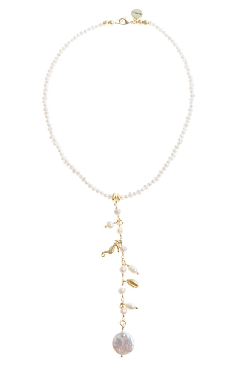Load image into Gallery viewer, Chacha White Pearl Necklace
