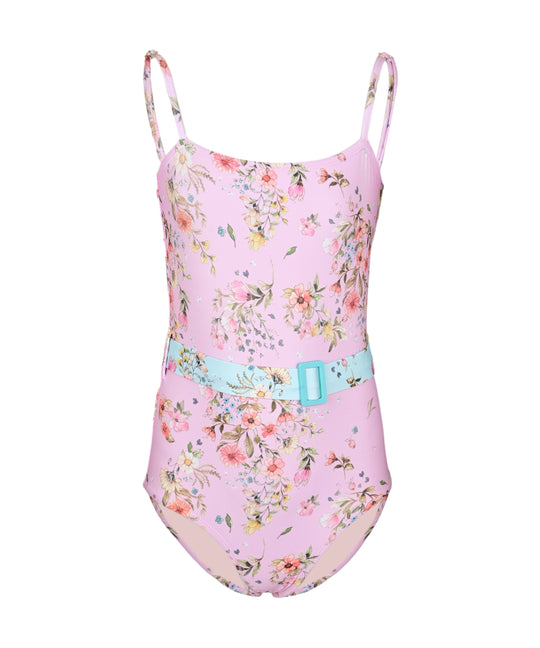 Load image into Gallery viewer, Girls Brixtyn Belted One Piece Dolce - One Piece
