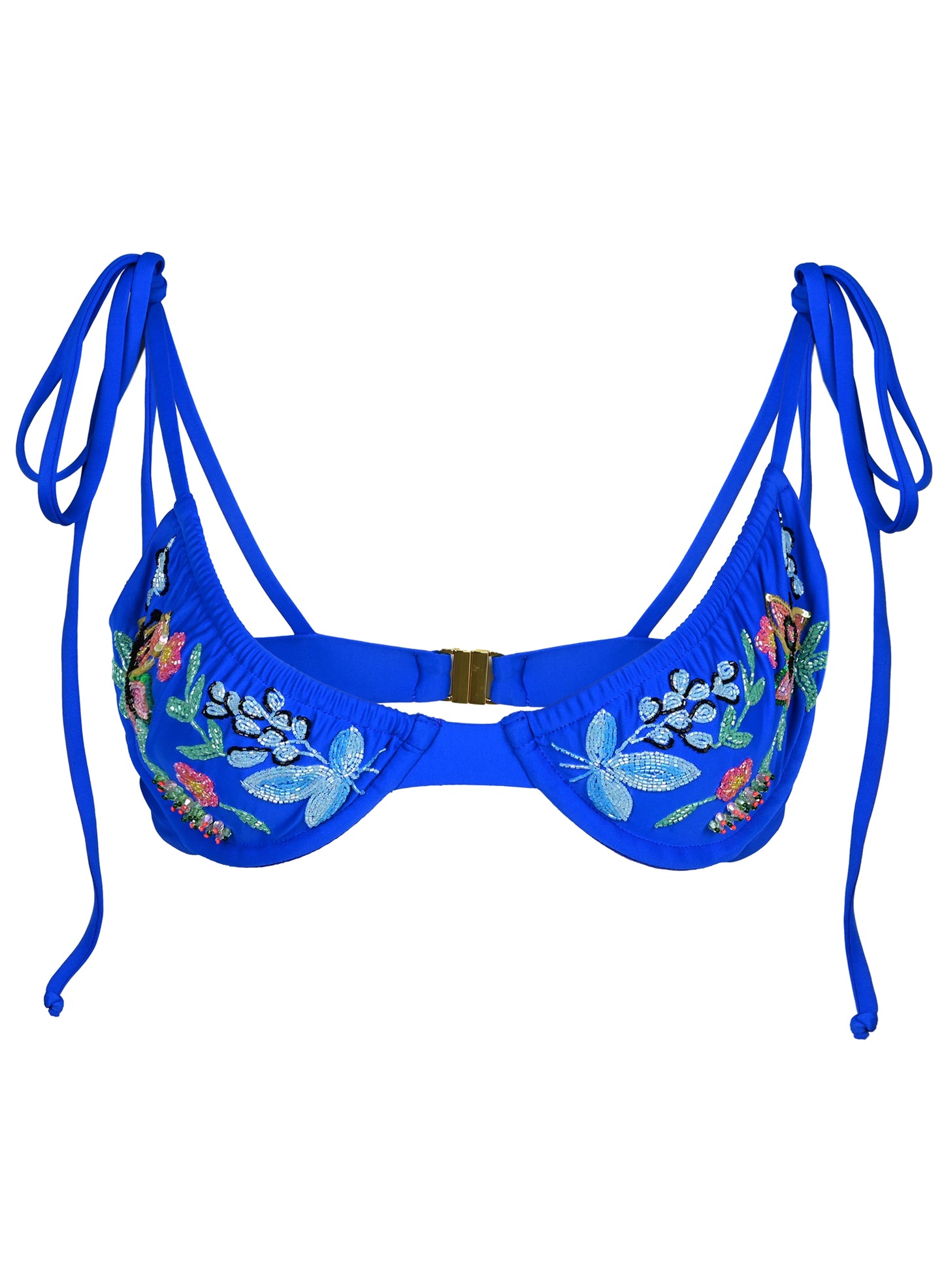 Load image into Gallery viewer, Los Angeles Balconette Top Blue - Bikini Top
