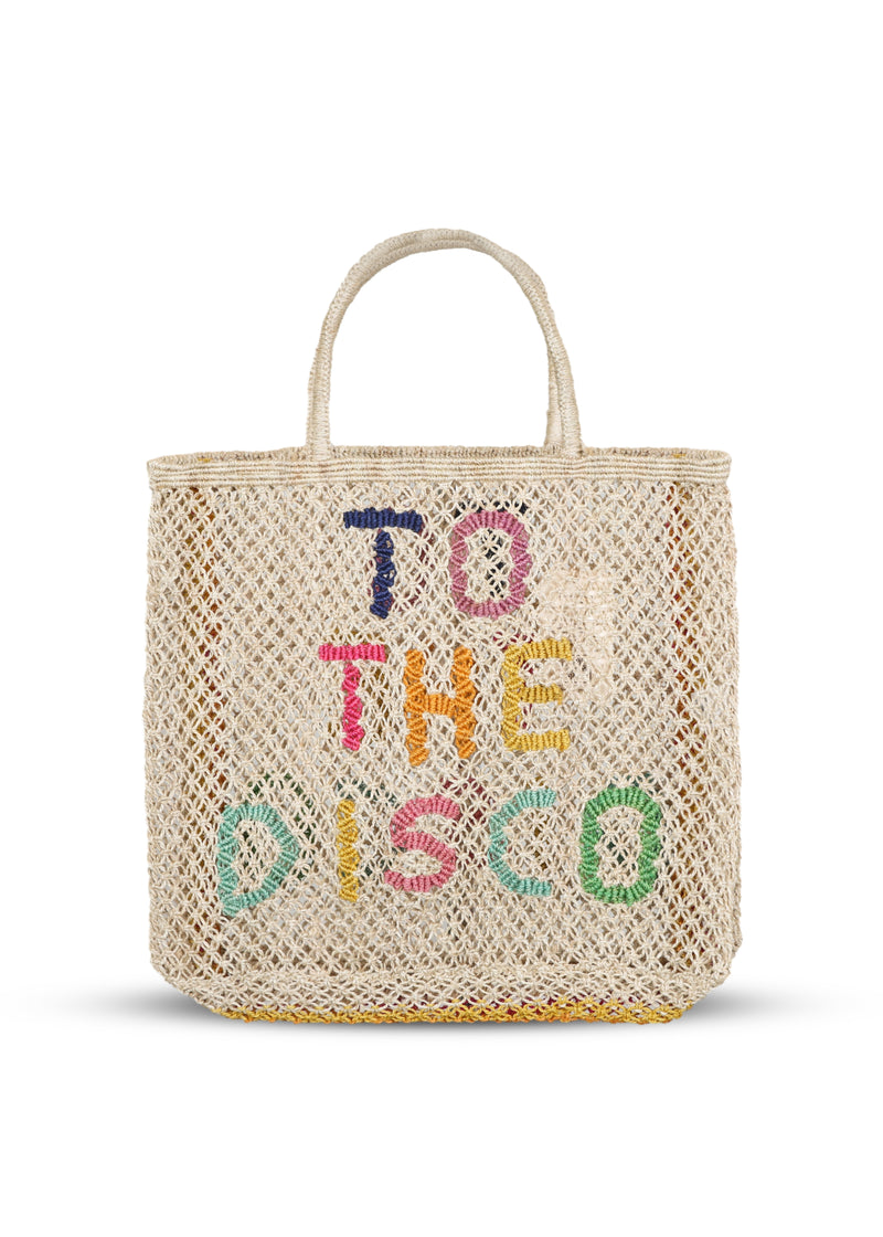 To The Disco Jute Bag Natural/Multi