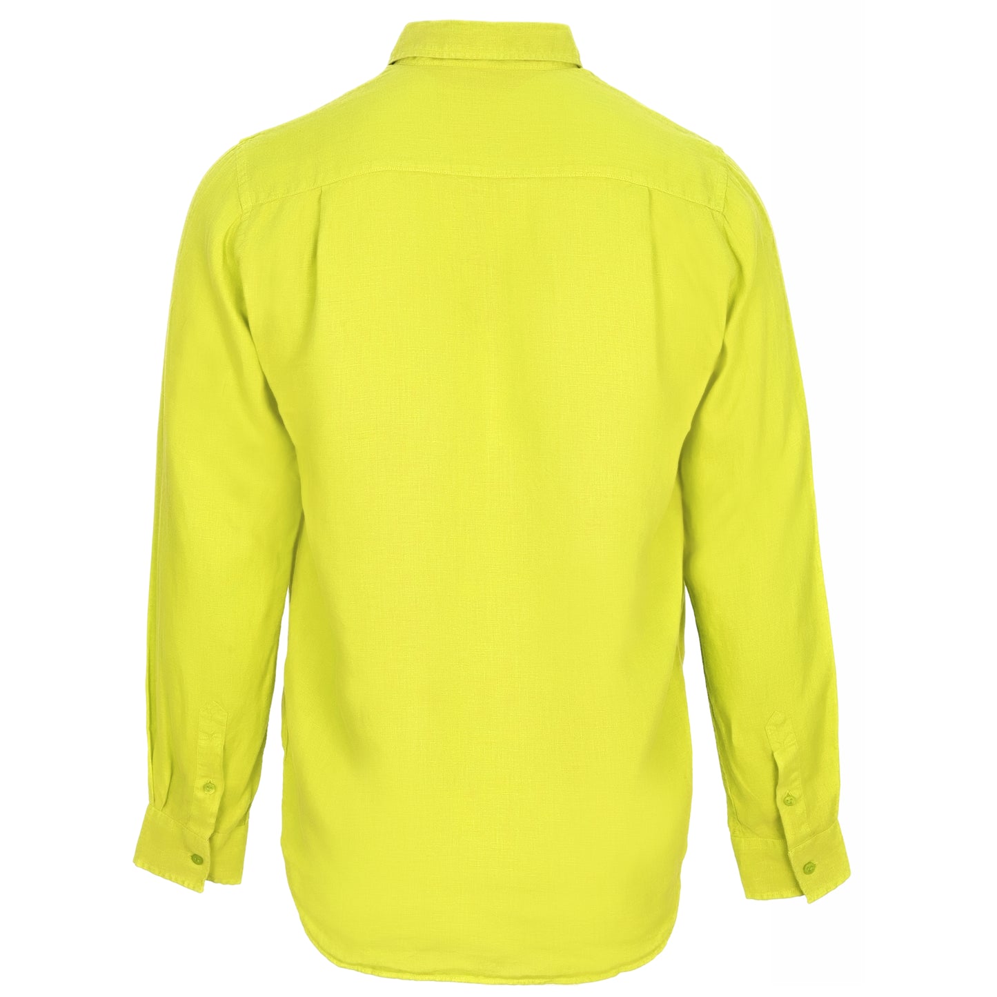 Load image into Gallery viewer, Caroubis Yellow Gingem Linen Shirt - Long Sleeve Shirt
