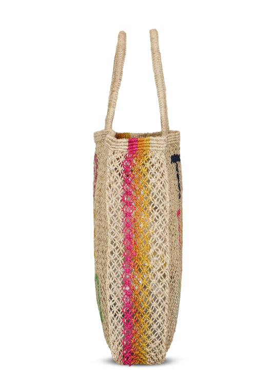 To The Disco Jute Bag Natural/Multi