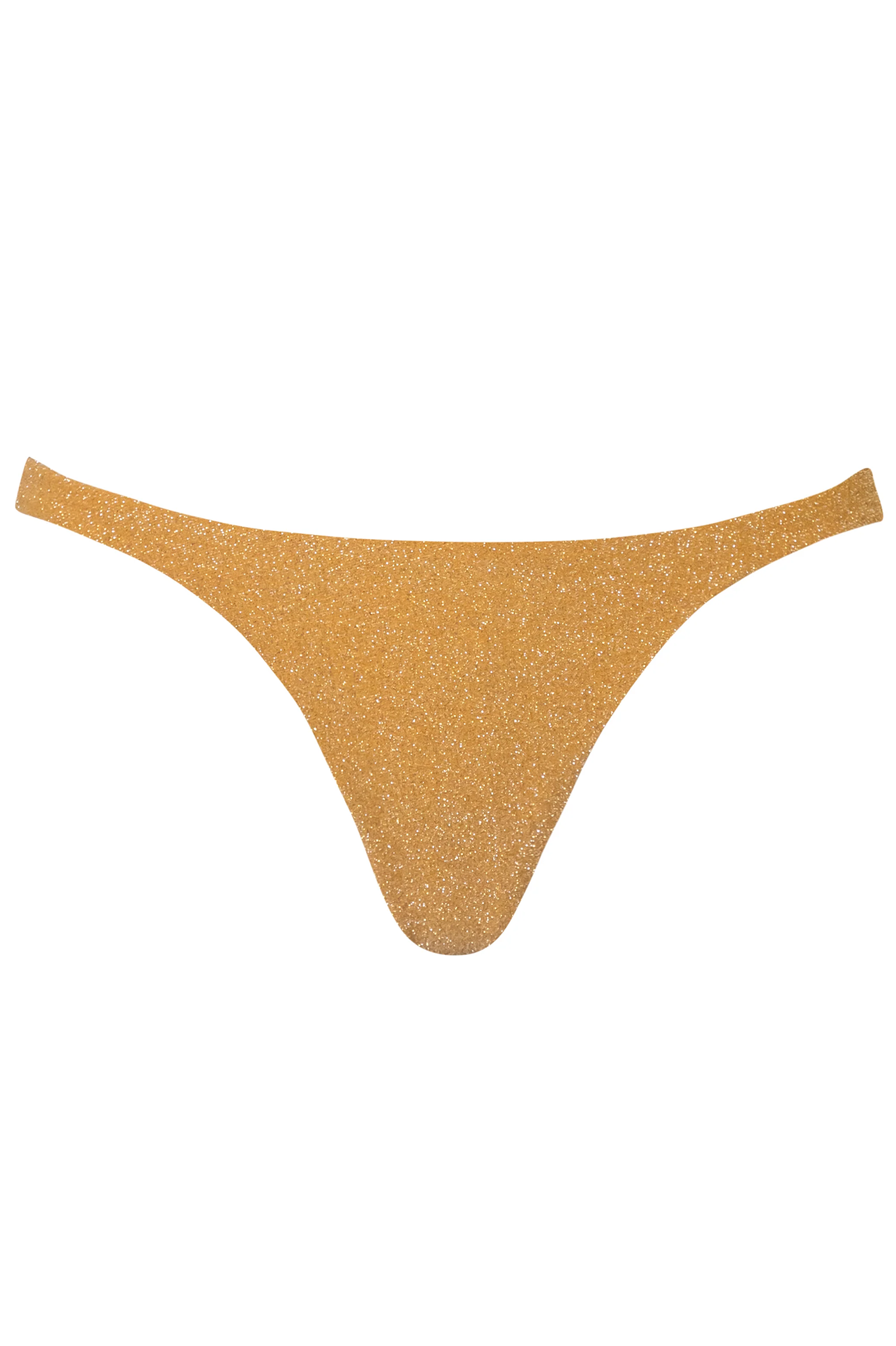 Load image into Gallery viewer, Goa Bottom Glossy Gold Bikini - Bikini Bottom
