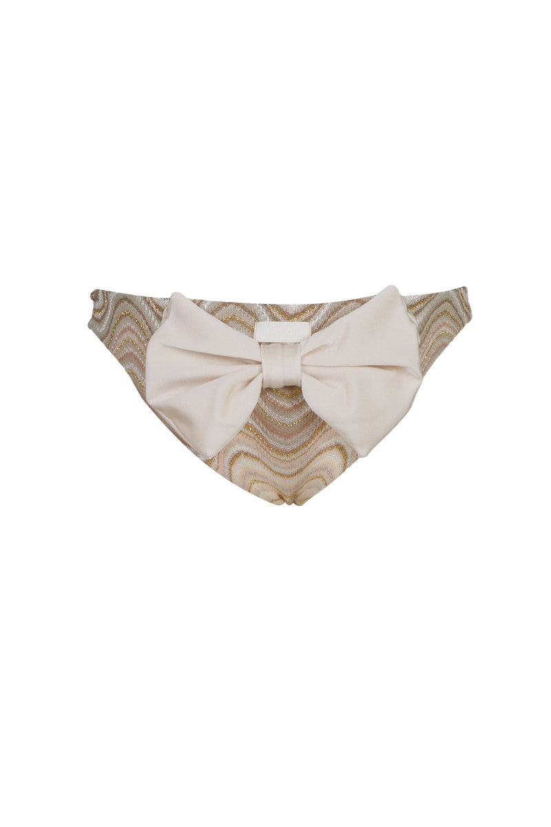 Madame Swim Brief Sea Wave Slip With Bow