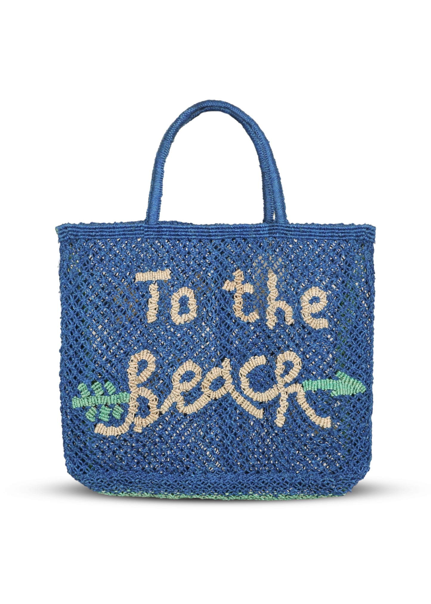 Load image into Gallery viewer, To The Beach Jute Bag Cobalt - Bag
