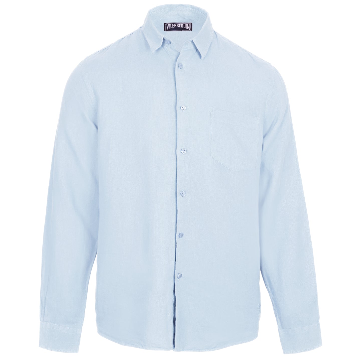 Load image into Gallery viewer, Caroubis Ciel Linen Shirt - Long Sleeve Shirt
