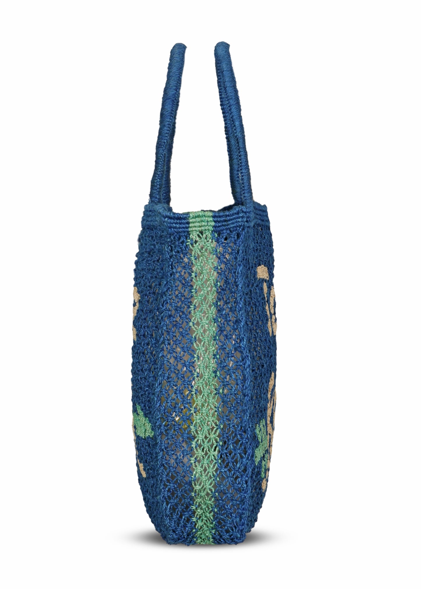 Load image into Gallery viewer, To The Beach Jute Bag Cobalt - Bag
