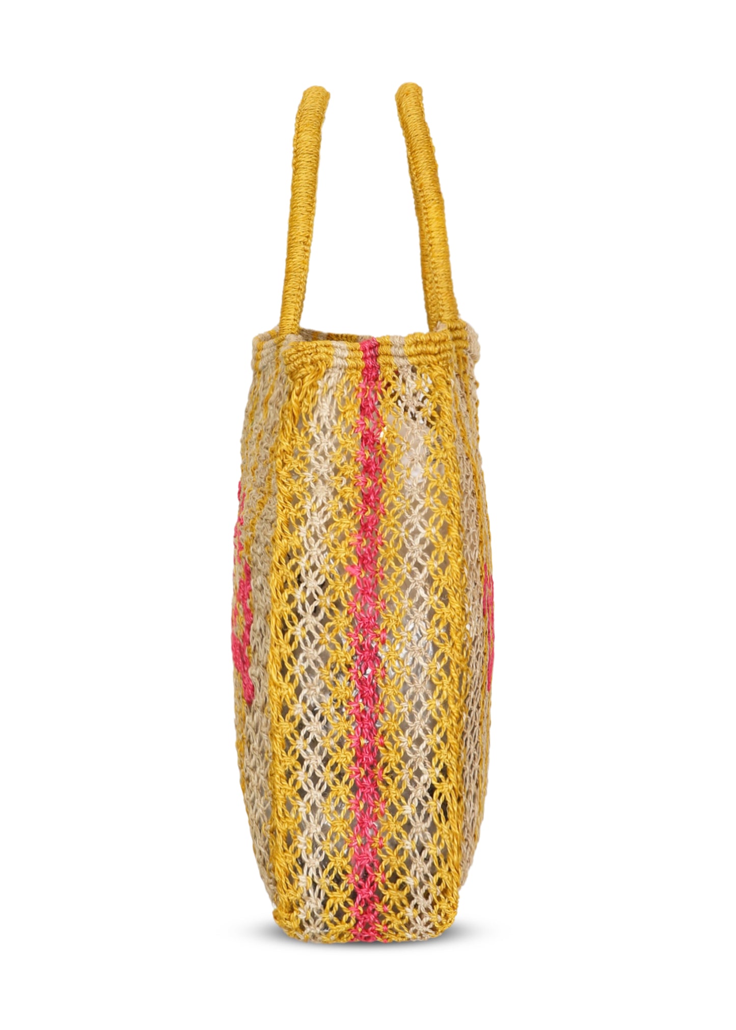 Load image into Gallery viewer, Voila Jute Bag Natural Stripes - Bag
