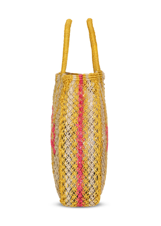 Voila Jute Bag Natural Stripes - Bag