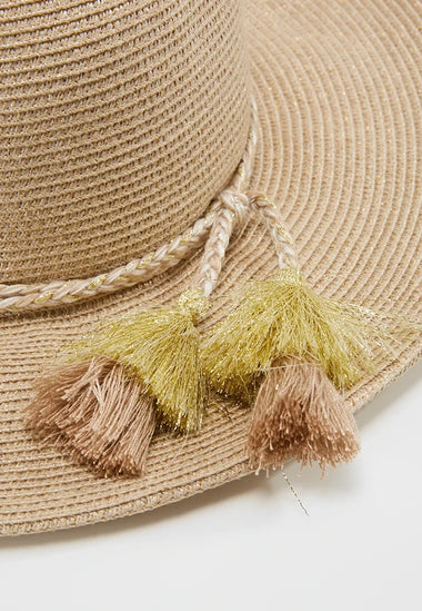 Collapsible Fedora Hat Gold