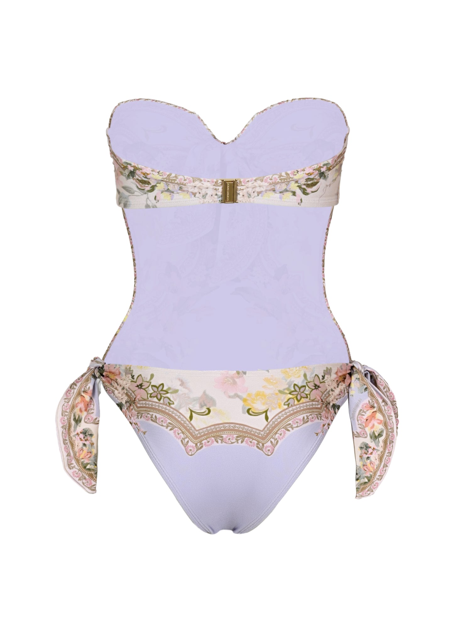 Load image into Gallery viewer, Wylie Scarf Tie One Piece Blue Floral - One Piece
