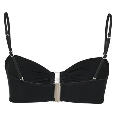 Solid Sam Bandeau Top Black - Bikini Top