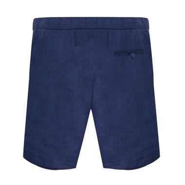 Mens Linen Shorts in Navy Blue