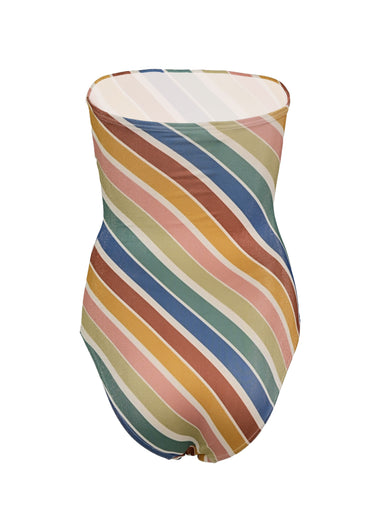 Everlee Metallic Stripe One Piece - One Piece