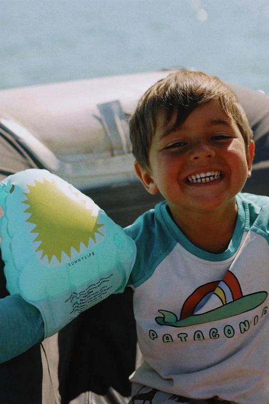 Load image into Gallery viewer, Salty The Shark Float Bands Aqua
