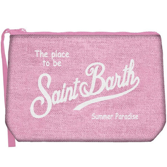 Aline Linen Pouch Pink