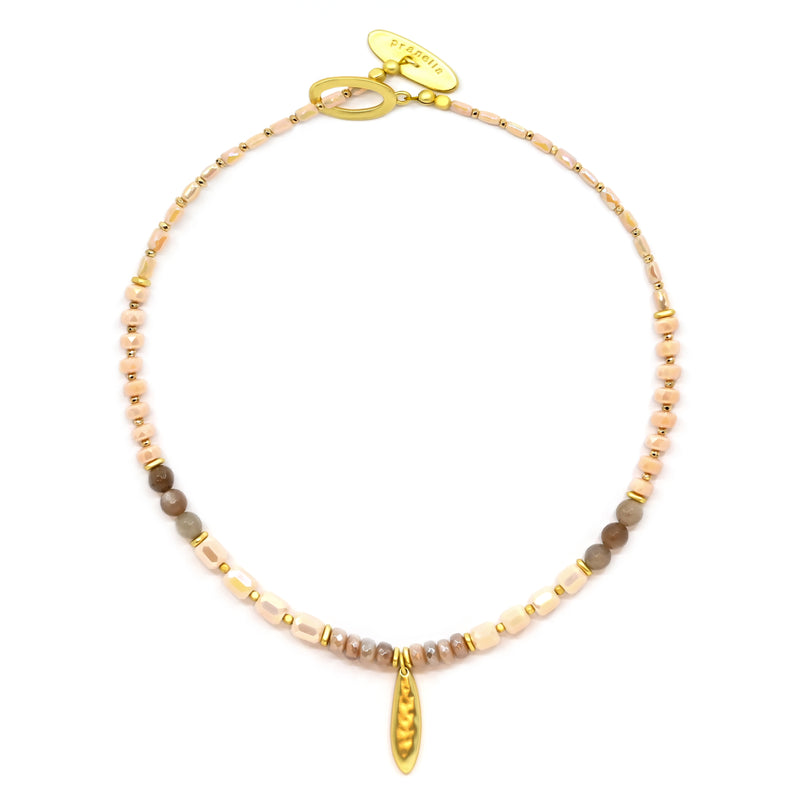 Almond Leaf Necklace